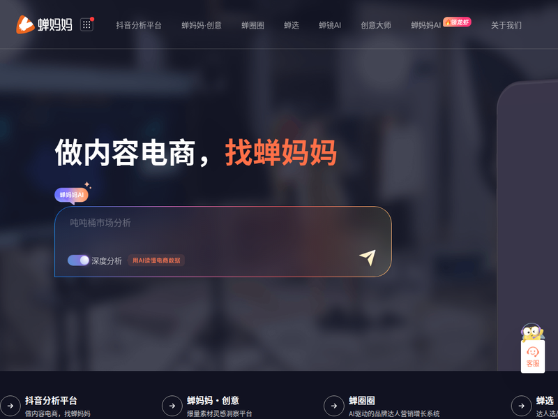 蝉妈妈-站点缩略图