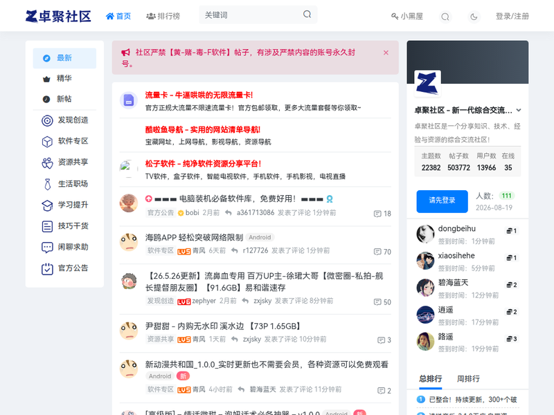 卓聚社区-站点缩略图